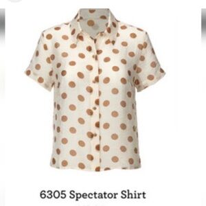 CAbi Black and White Zebra Print Blouse